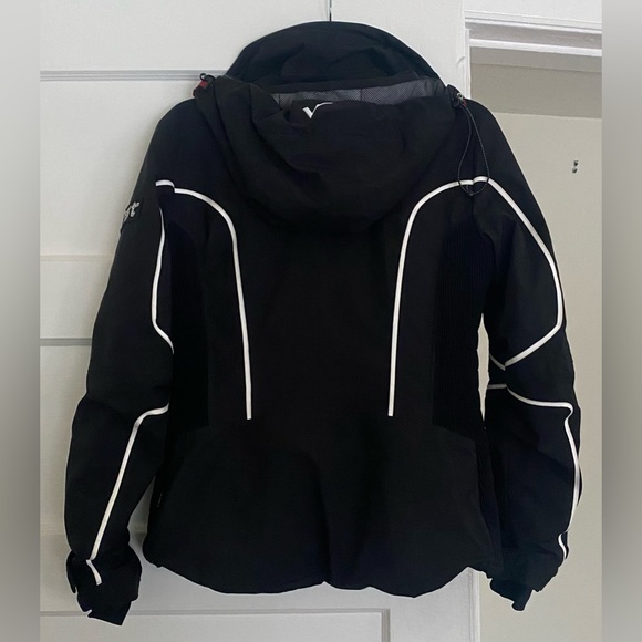 Vist Black Fitted Snow Ski Jacket Parka Primaloft Made in Italy Medium M Small S - Picture 2 of 9